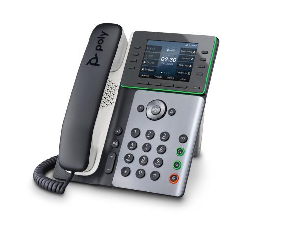 Poly Edge E300 IP Phone and PoE-enabled with Power Supply-US