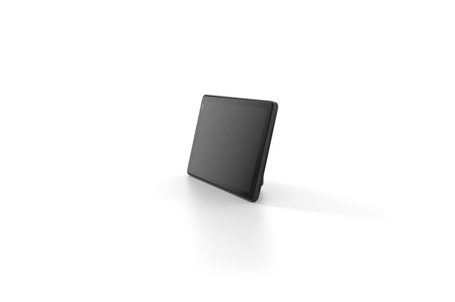 Neat Pad SE is an 8-inch touch screen scheduling and room control panel designed for use with Zoom Rooms, Microsoft Teams, and the Neat App Hub, enabling meeting room management and one-touch join functionality.