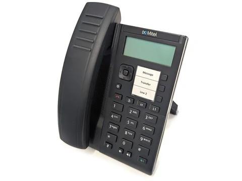 Entry-level Open SIP desk phone for common areas and light telephony use, with a 2.75-inch non-backlit LCD, HD handset and speakerphone audio, dual Fast Ethernet ports, and PoE Class 1 support. Compatible with third-party SIP platforms including RingCentral, 8x8, and Zoom; not intended for the MiVoice platform.